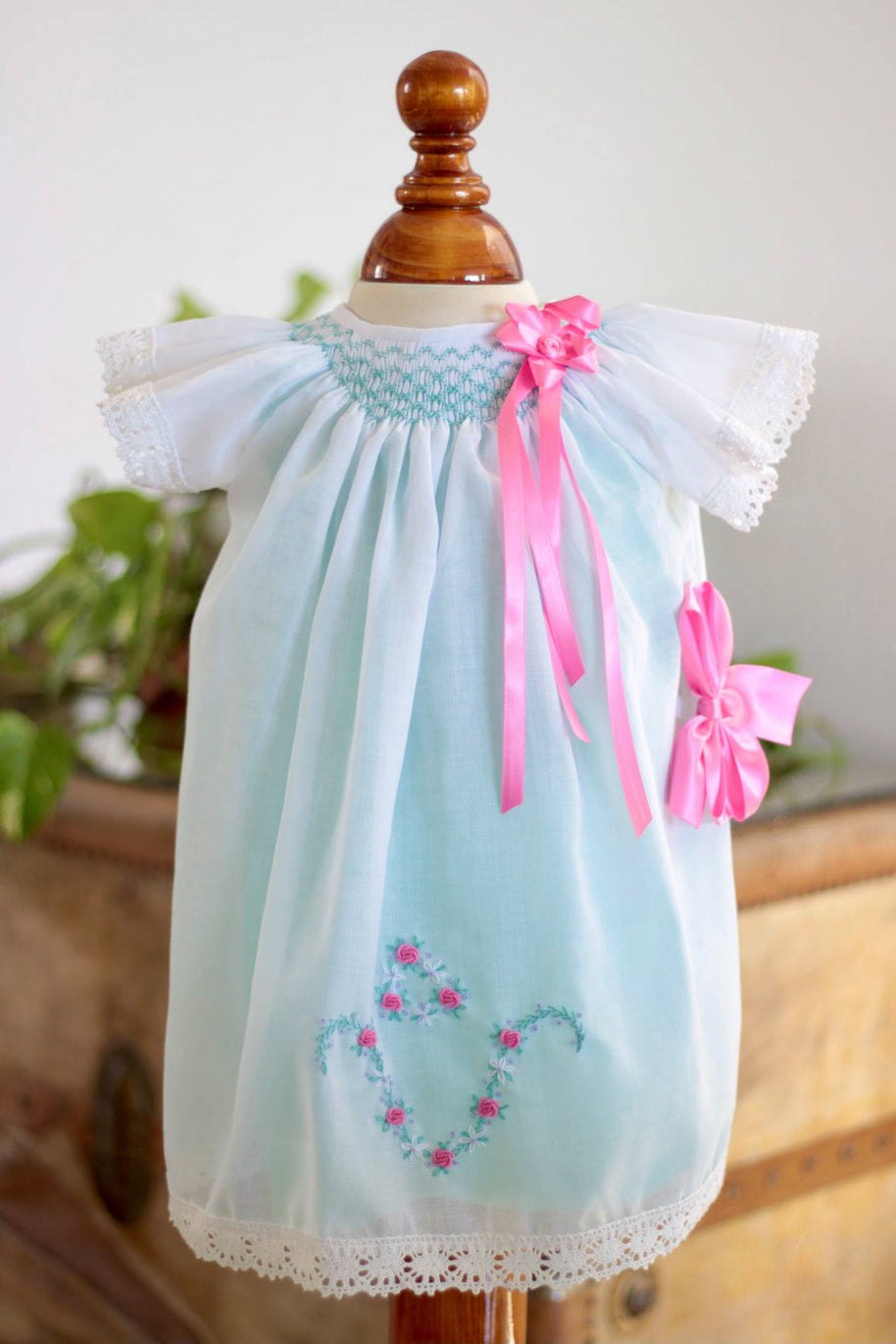 Rosette Mint Dress
